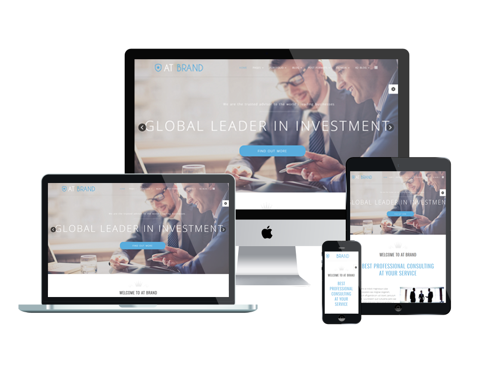 at brand - free business launch joomla template