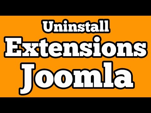 How To Uninstall Extensions From Joomla!