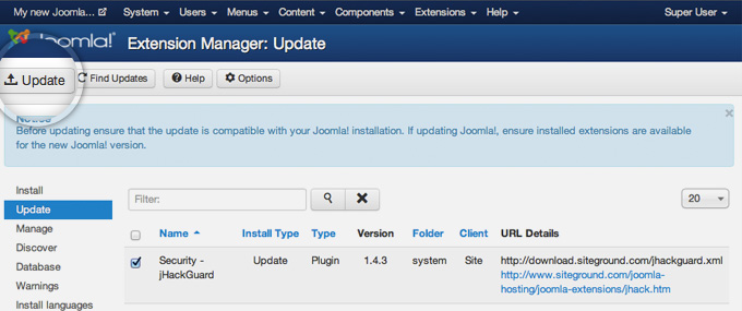 How To Update Joomla Extensions