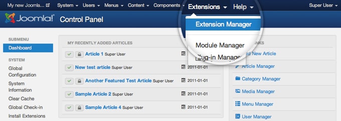 Uninstall Extensions From Joomla