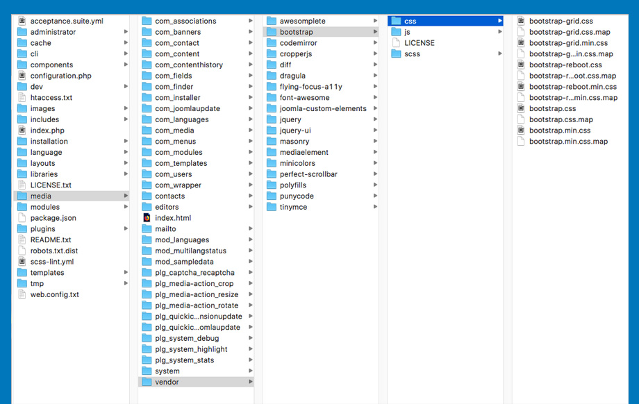 Bootstrap 4 Folder