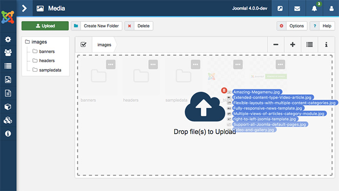 Joomla 4 Media Manager