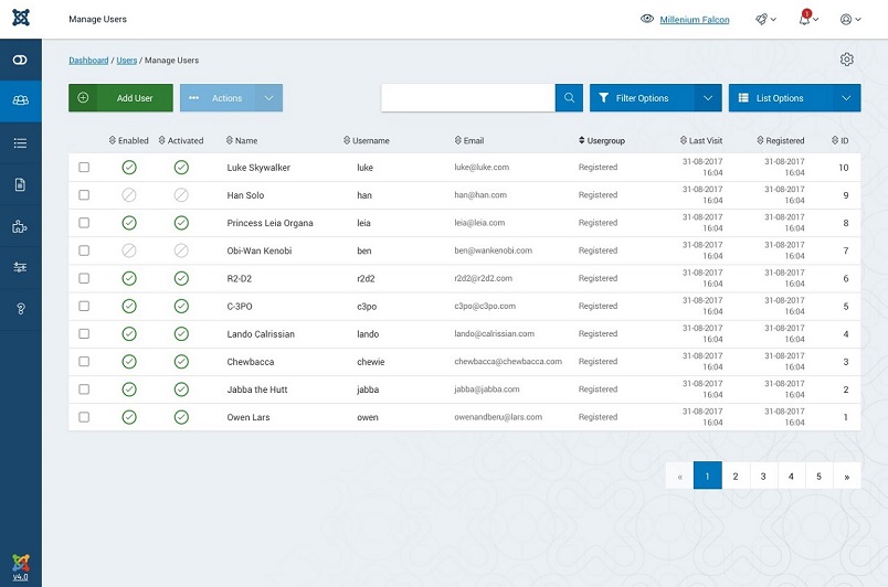 Joomla 4 User Manager