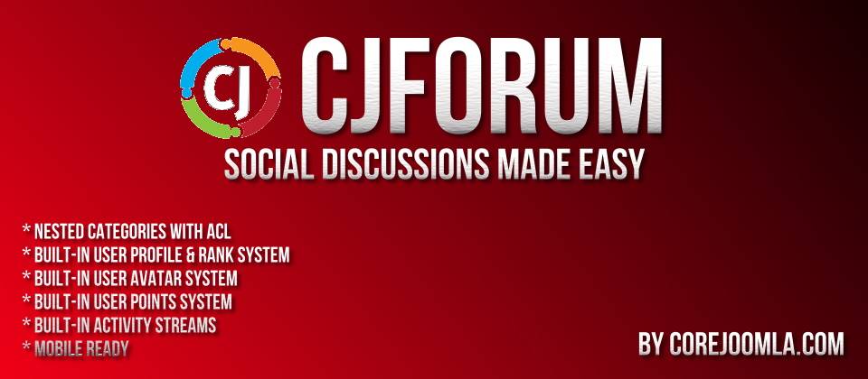 Cjforum Joomla Forum Extension