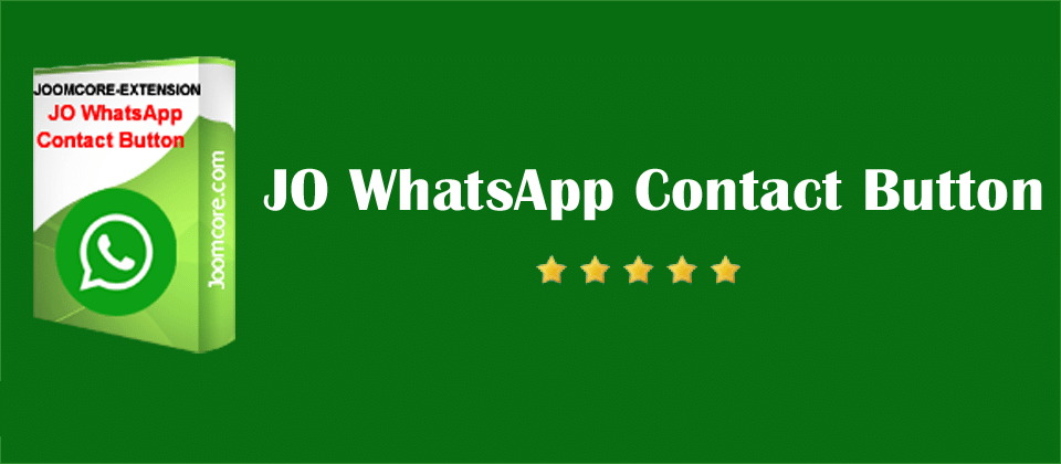 Jo Whatsapp Contact Button Joomla Live Support Extension