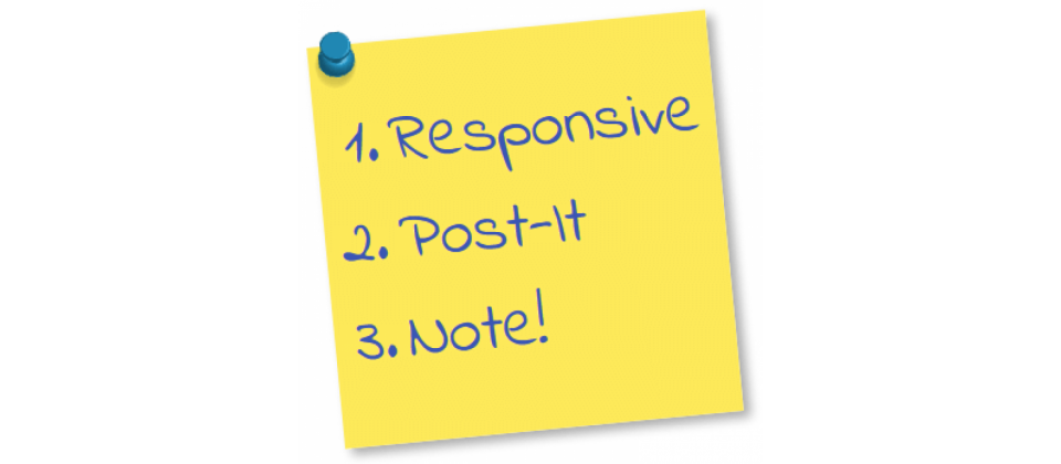 Responsive Post-it Note joomla extension