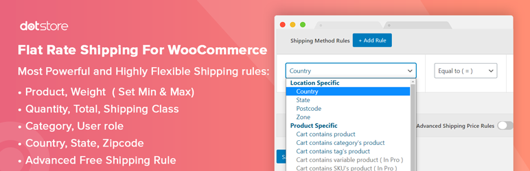 Advanced Flat Rate Shipping Method Woocommerce