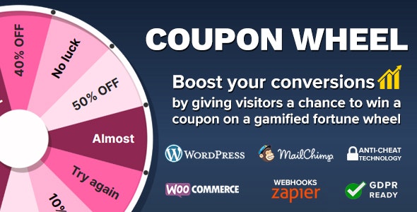 Coupon Wheel For Woocommerce And Wp