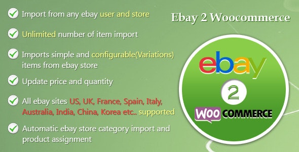 Ebay Importer Woocommerce Plugin