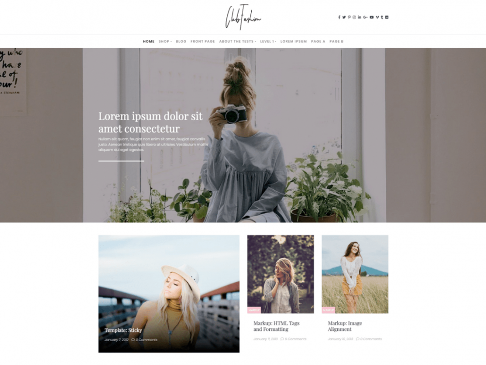 Collection Of 14 Wordpress Fashion Themes 2022 - Age Themes