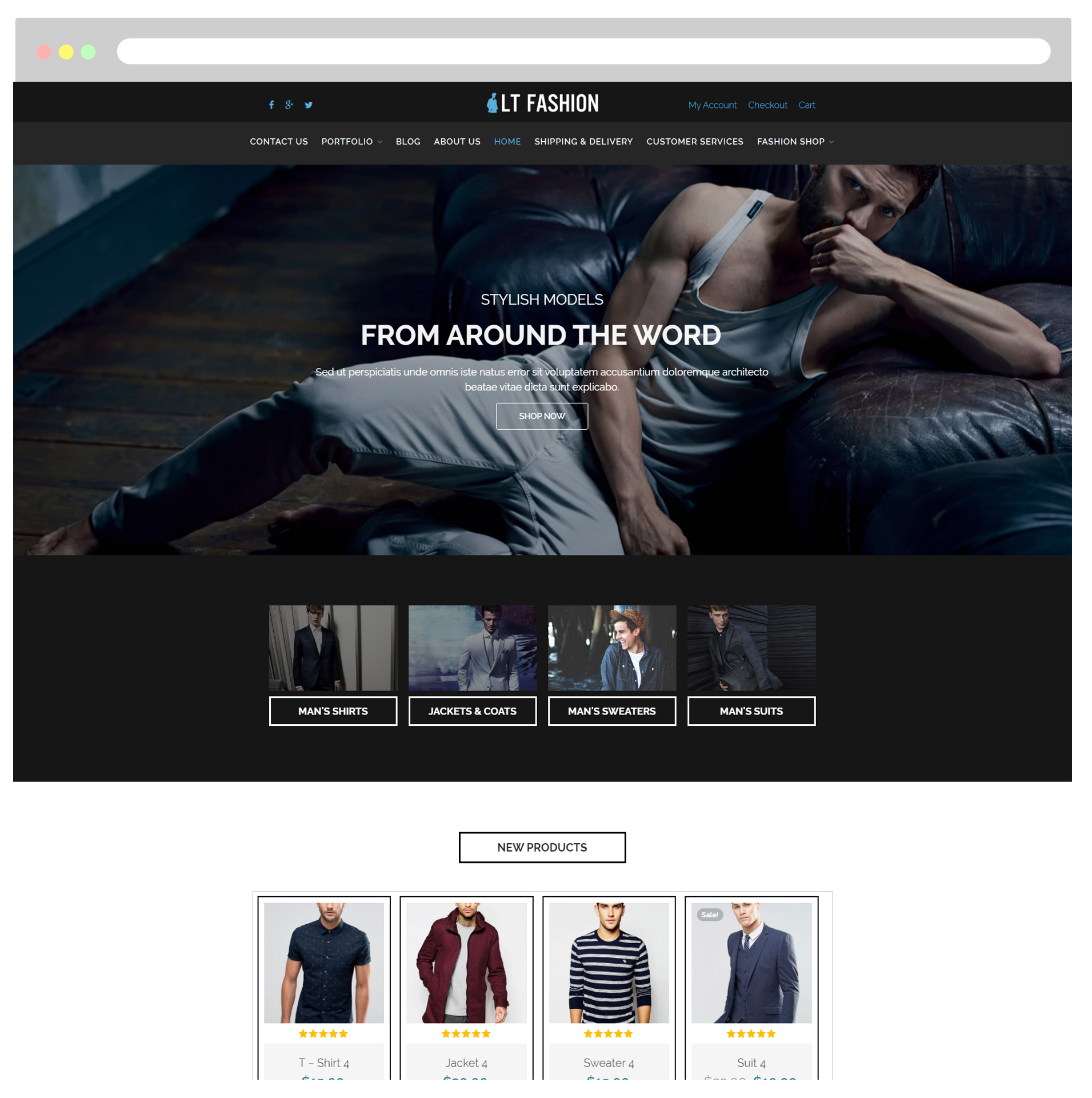 Lt Fashion – Trendy Clothes Shop Wordpress Theme