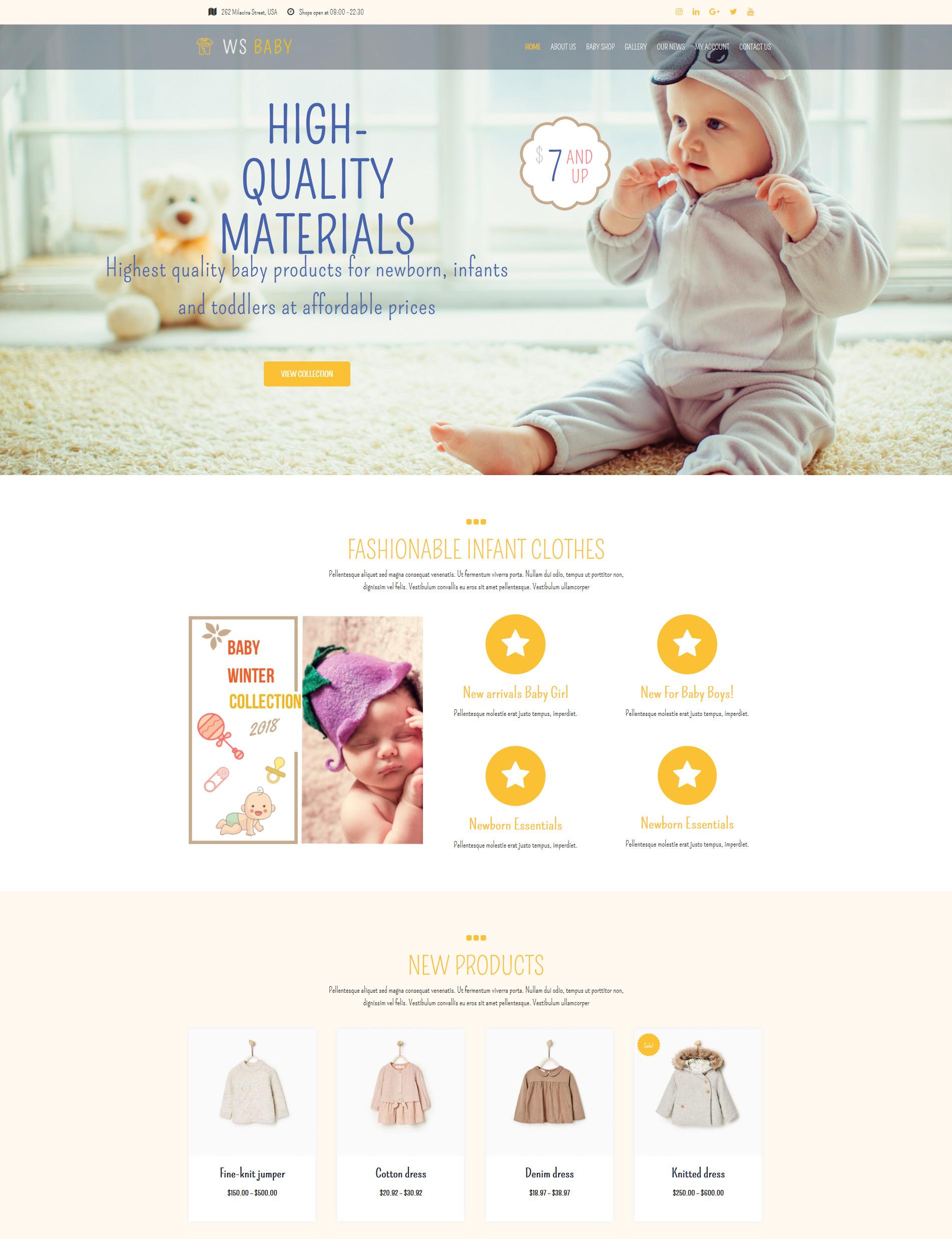 Ws Baby – Free Baby Store Woocommerce Wordpress Theme