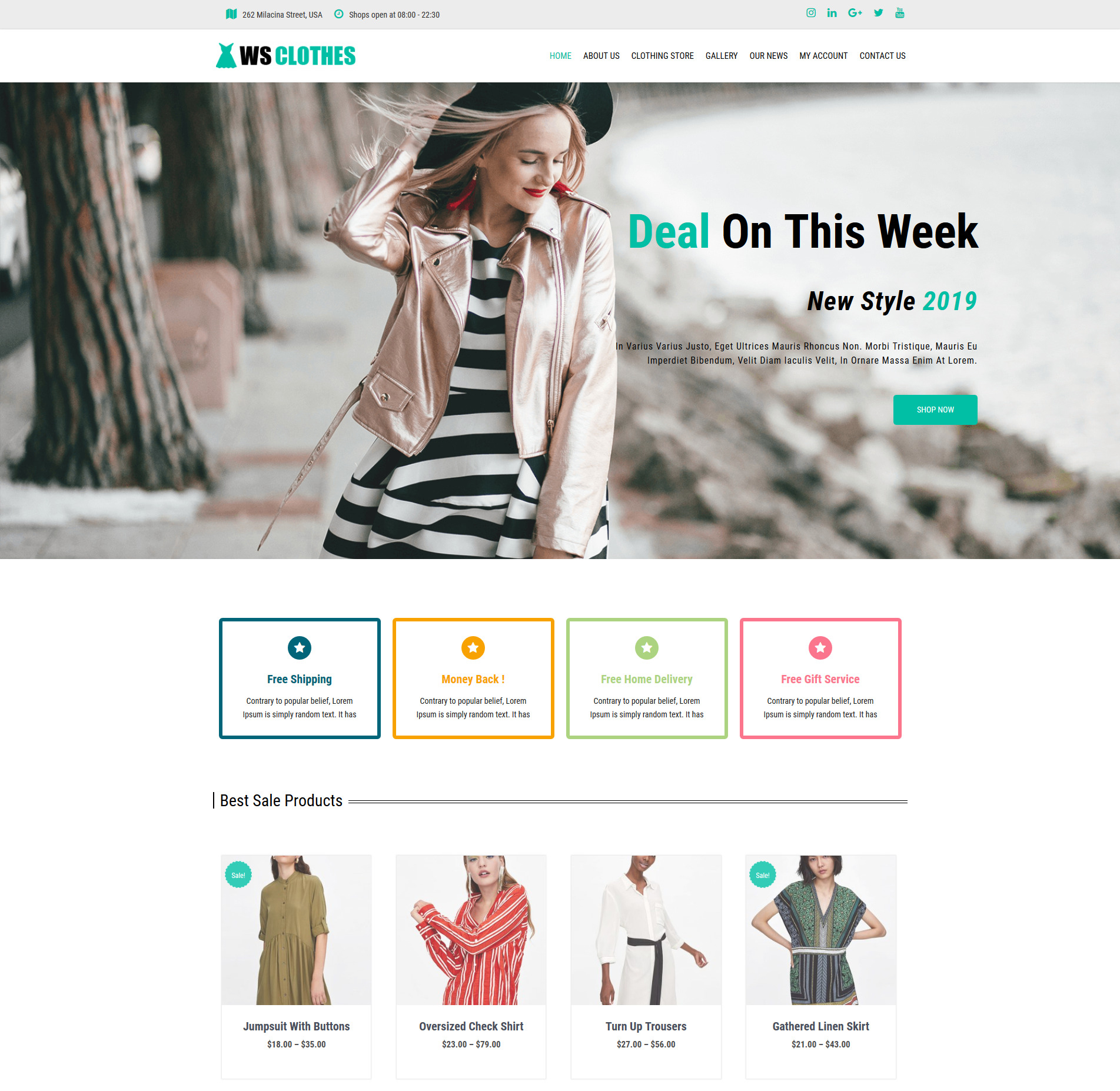 Ws Clothes – Free Fashion Woocommerce Wordpress Theme