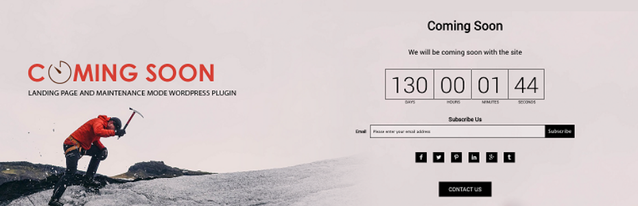 Coming Soon Landing Page and Maintenance Mode WordPress Plugin