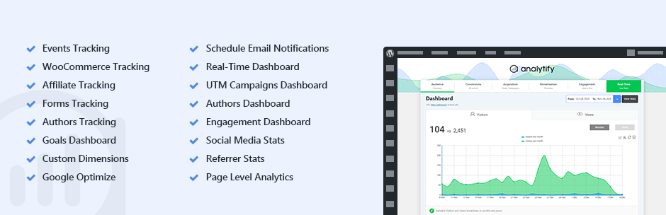 Analytify – Google Analytics Dashboard Plugin For Wordpress