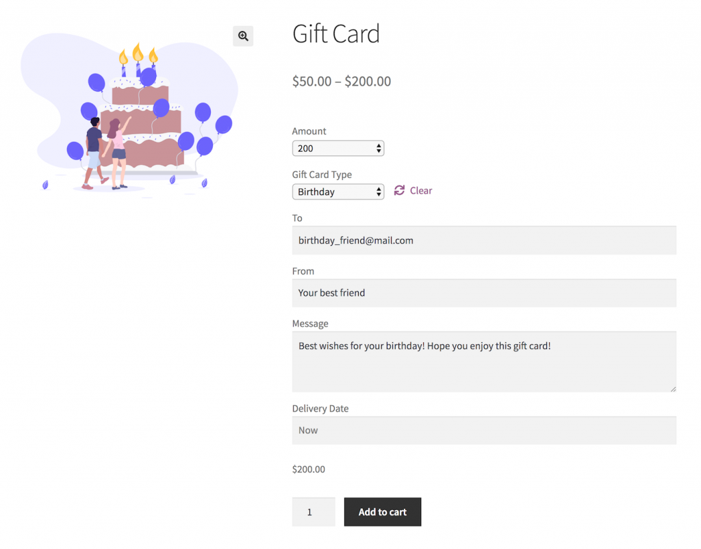 Woocommerce Gift Card Plugin