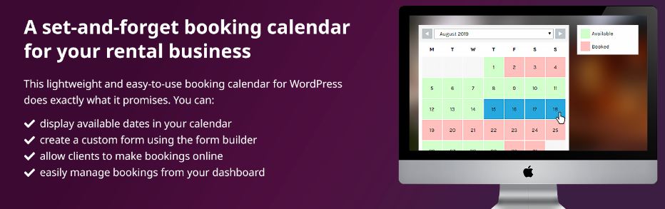 Wp Booking System – Booking Calendar