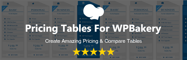 Pricing Tables For Wpbakery Page Builder