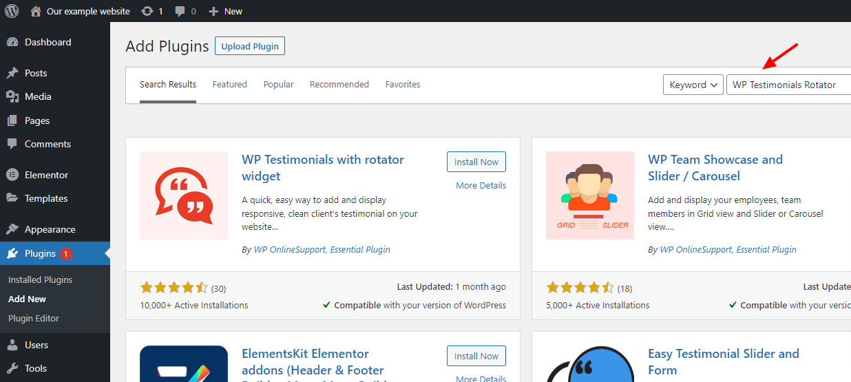 Add Rotating Testimonials In Wordpress