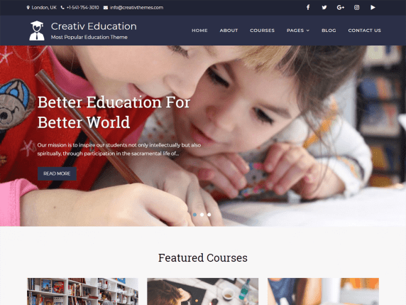 Wordpress Education Themes 23
