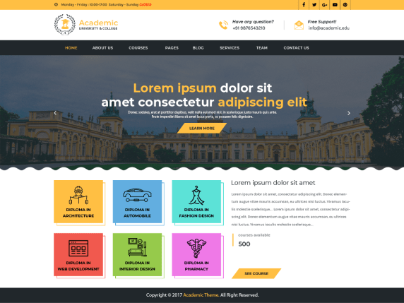 Wordpress Education Themes 24