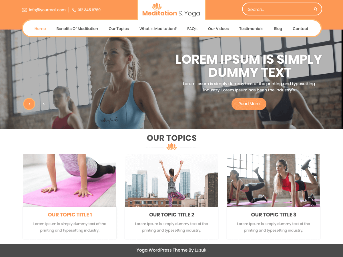 wordpress fitness and gym themes 24