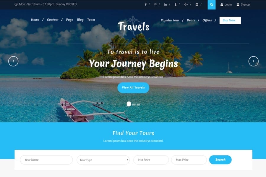 Wordpress Travel Themes 15