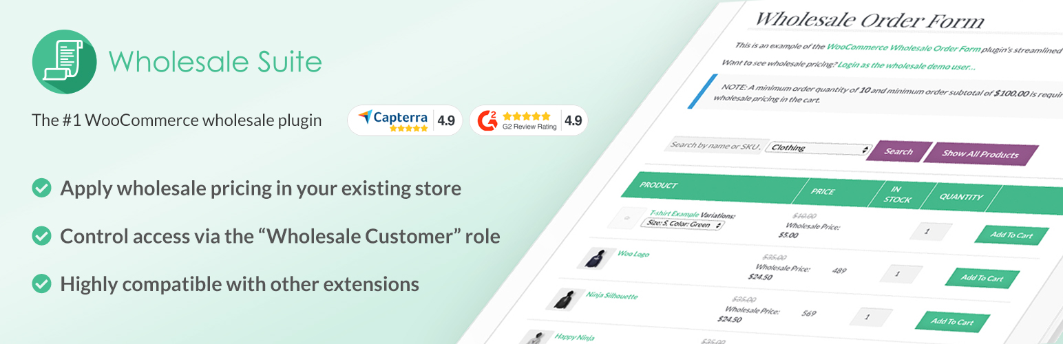 Wholesale Suite – Woocommerce Wholesale Prices &Amp; B2B Plugin