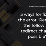 Remove the following redirect chain if possible