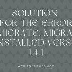 JQMIGRATE: migrate is installed version 1.4.1
