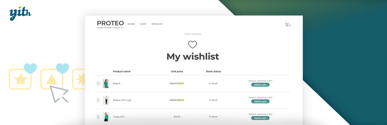 Woocommerce Wishlist Plugins: Yith Woocommerce Wishlist