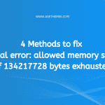 Fatal error: allowed memory size of 134217728 bytes exhausted