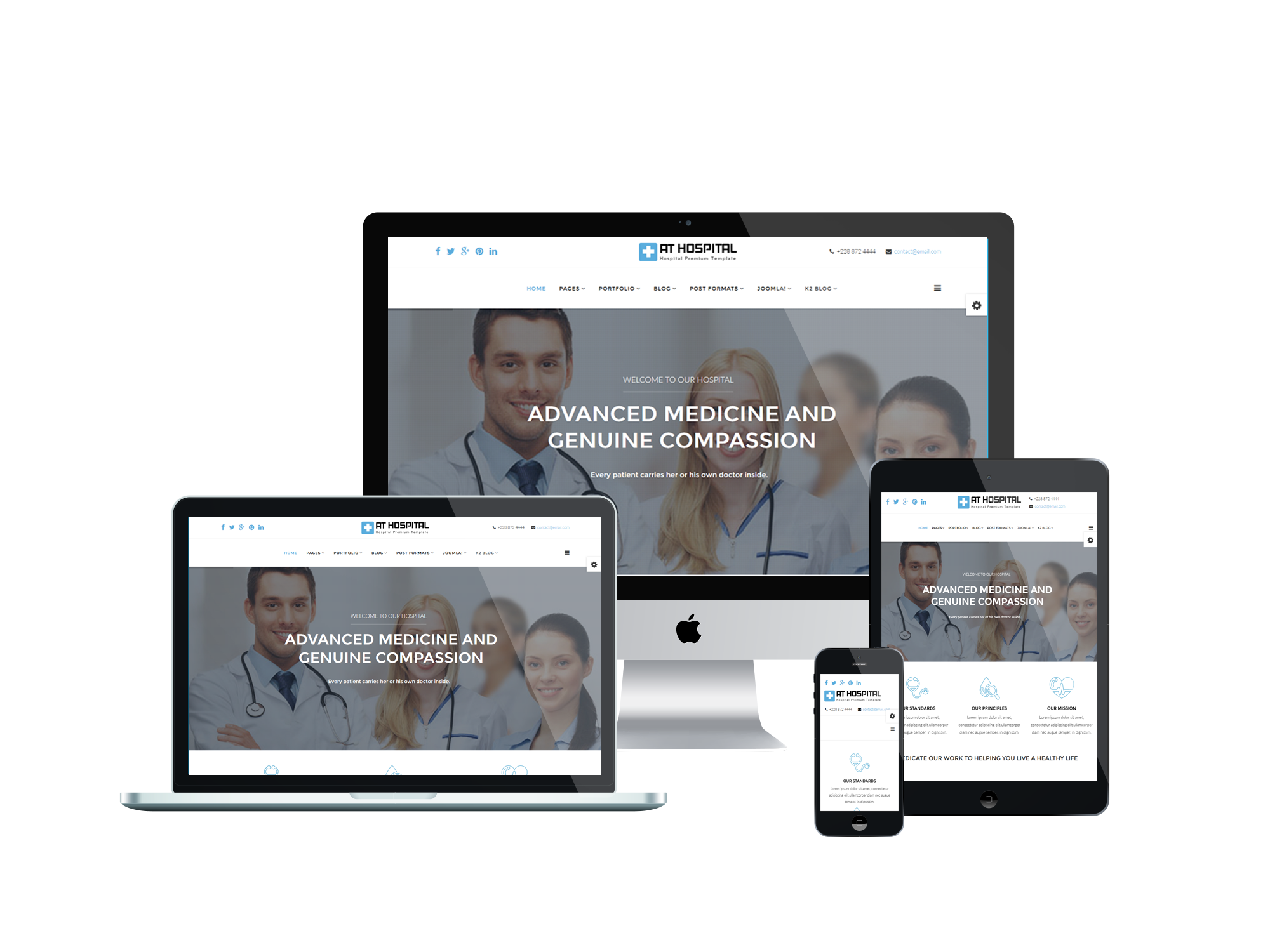 AT Hospital Responsive Joomla template