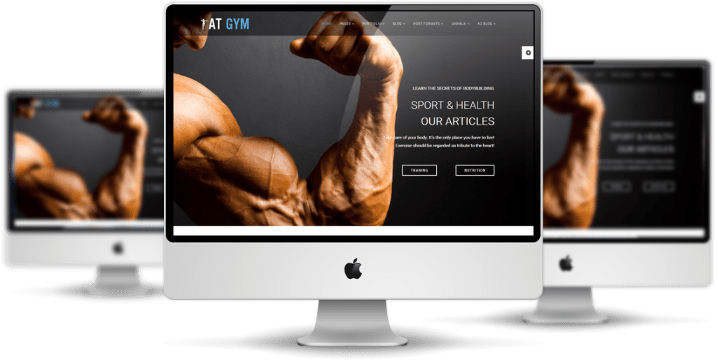 Gym Joomla template desktop