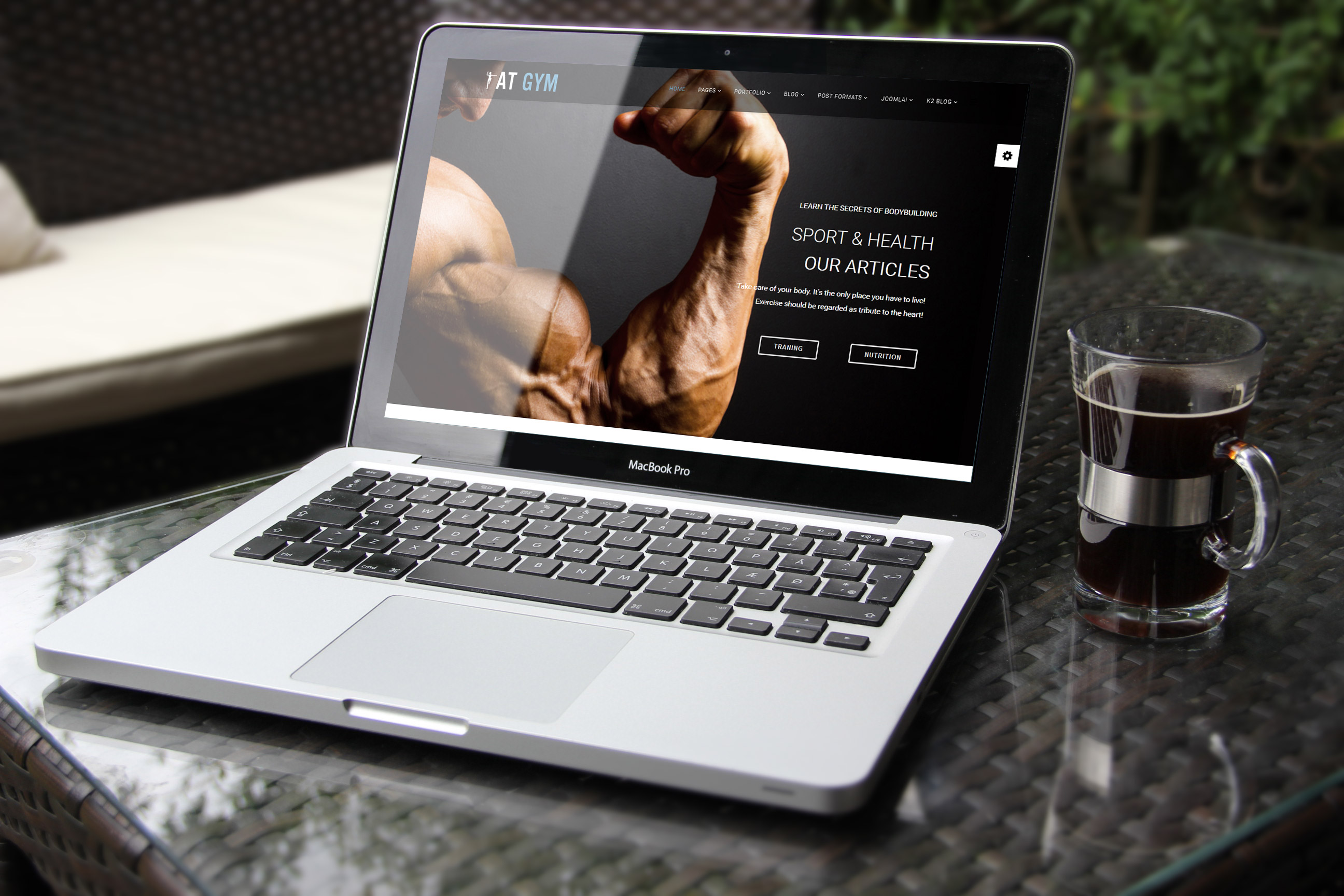 Gym Joomla template main picture