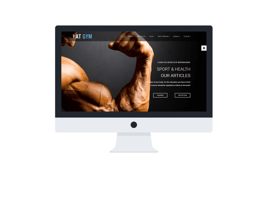 Gym Joomla template preview