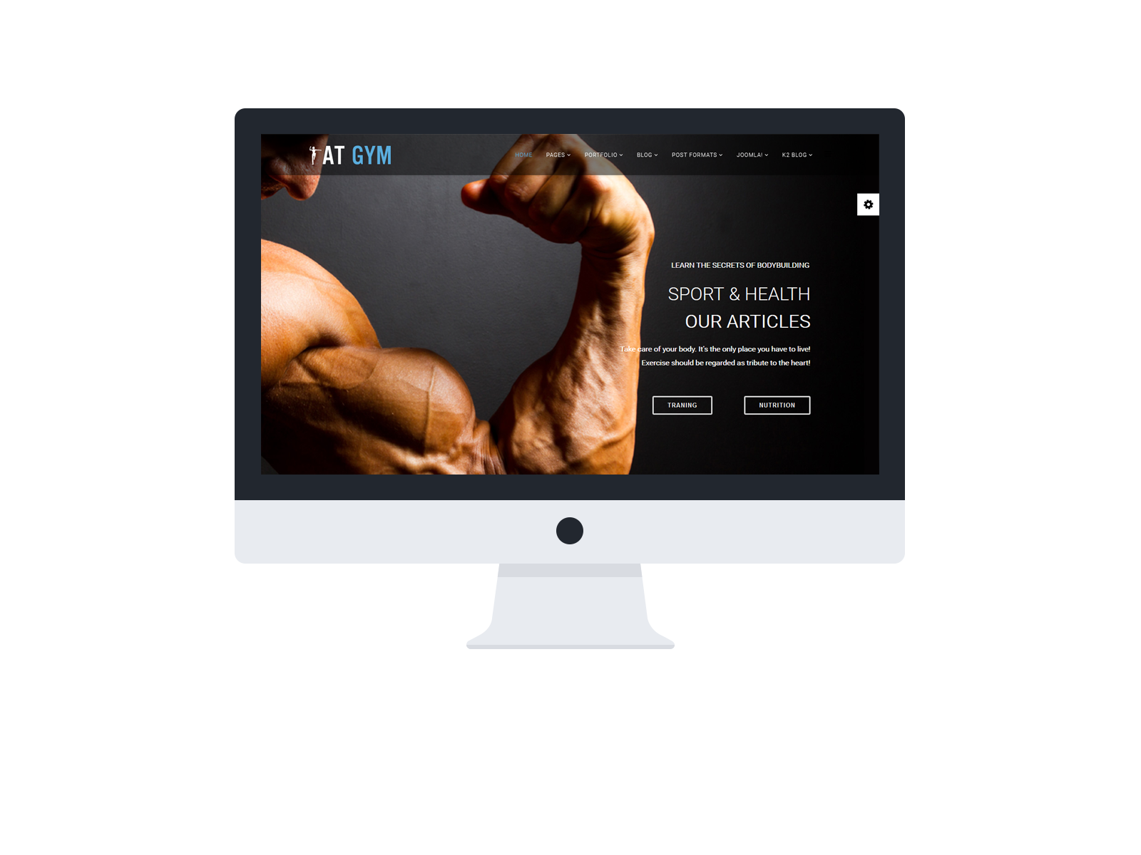Gym Joomla template preview