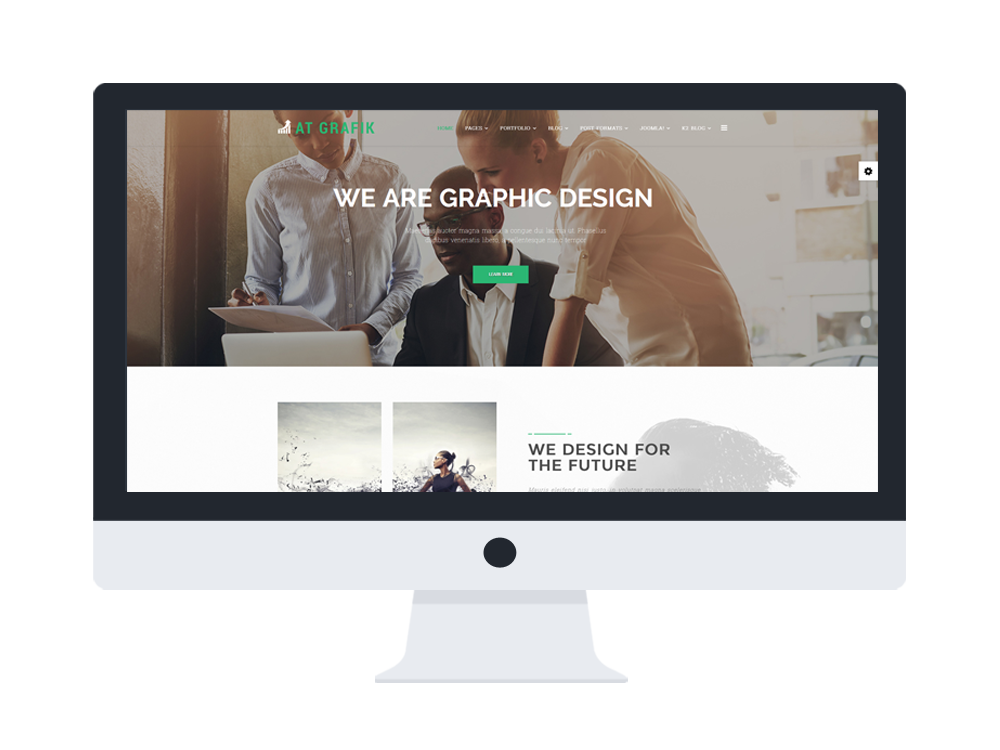 At Grafik Onepage Free Creative Design Graphic Onepage Joomla Template Age Themes