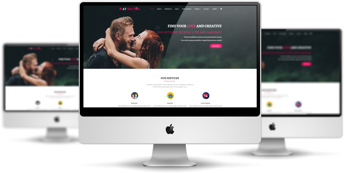 bootstrap dating site theme