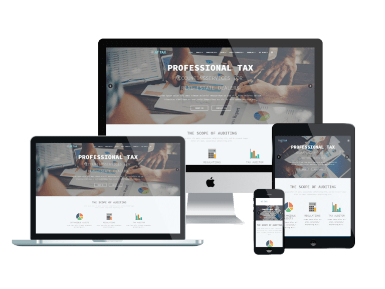 AT Tax Free Responsive Tax website templates