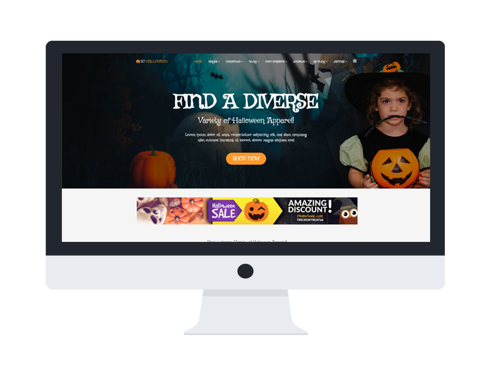 AT Halloween Free Responsive Halloween website template