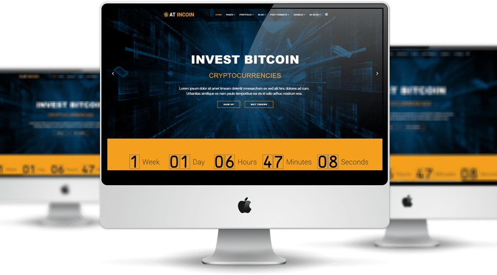 Cryptocurrency website template free download