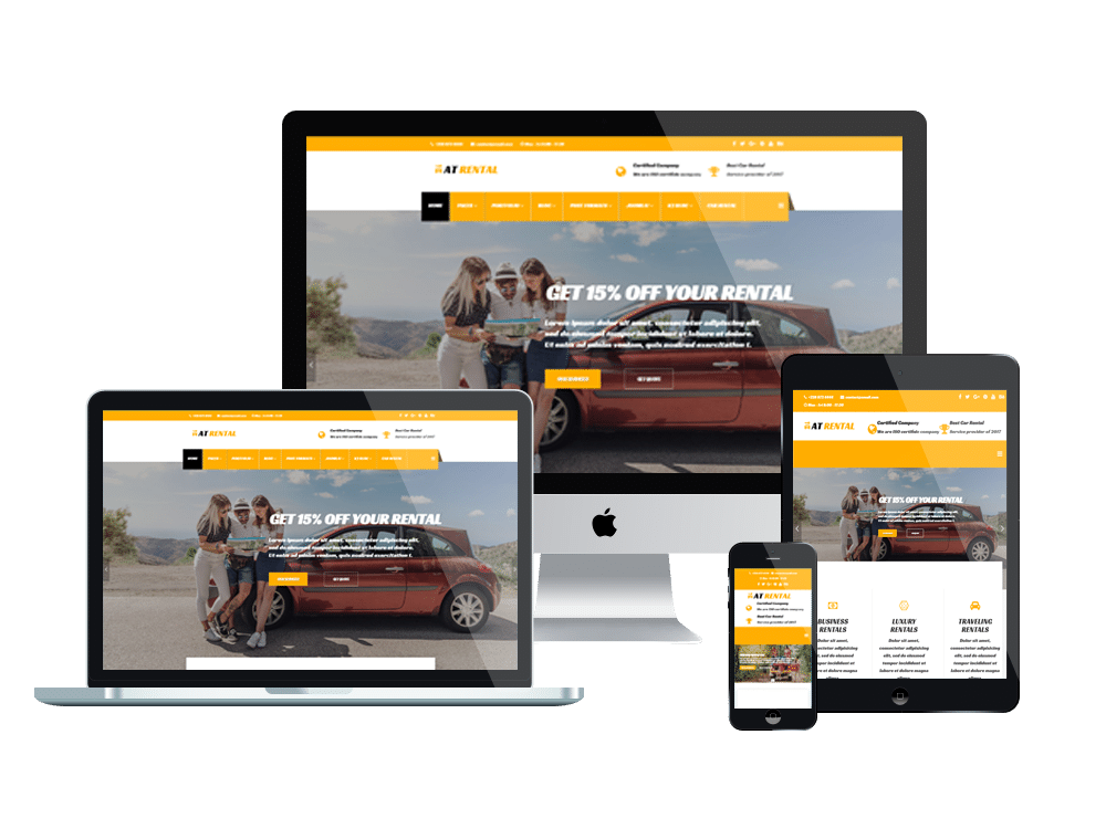 At Rental Free Responsive Joomla Car Rental Website Template Age Themes