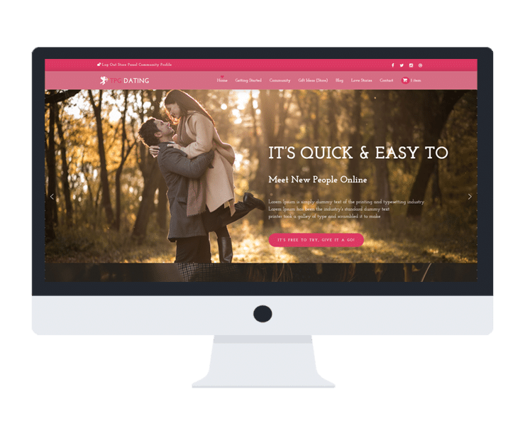 Free Dating Wordpress Theme