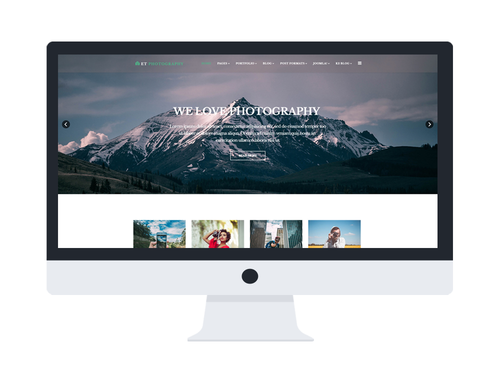 Et Photography Responsive Joomla Template Desktop