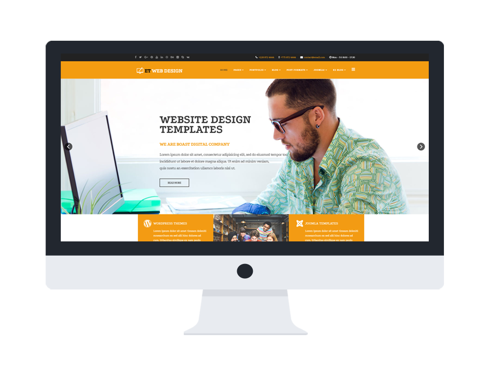 Et Web Design Desktop Free Responsive Joomla Template