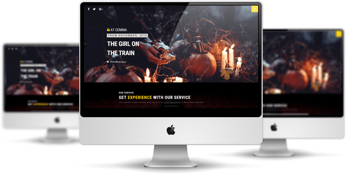 Download AT Cinema Onepage - Free One Page Movie Theater Website Template - Age Themes