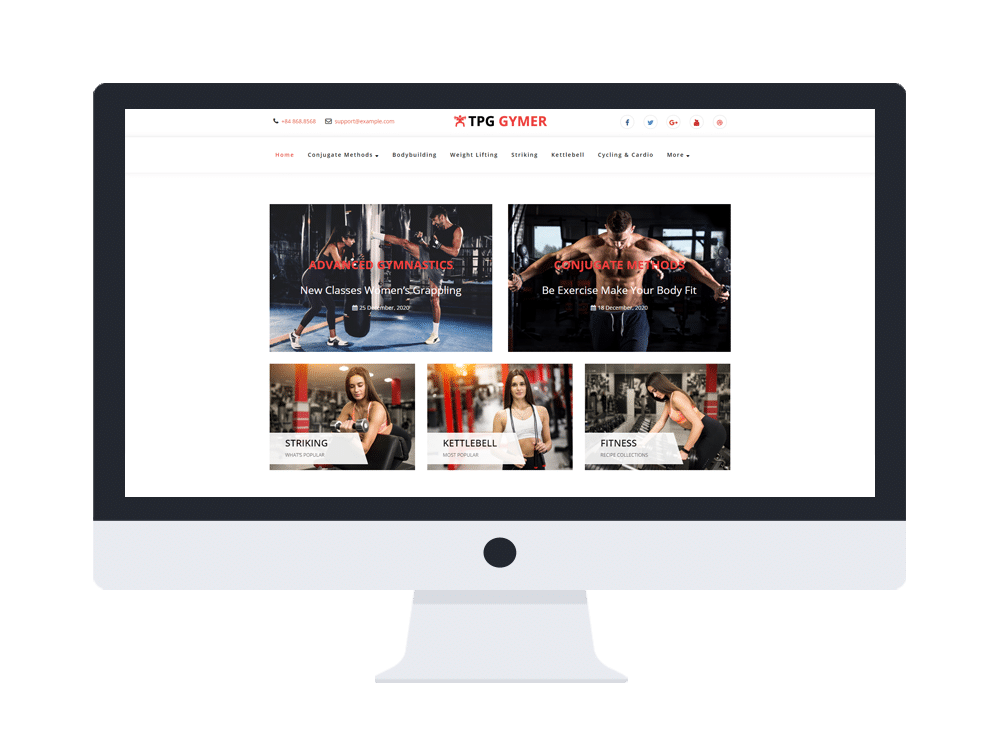 Tpg Gymer Free Wordpress Theme