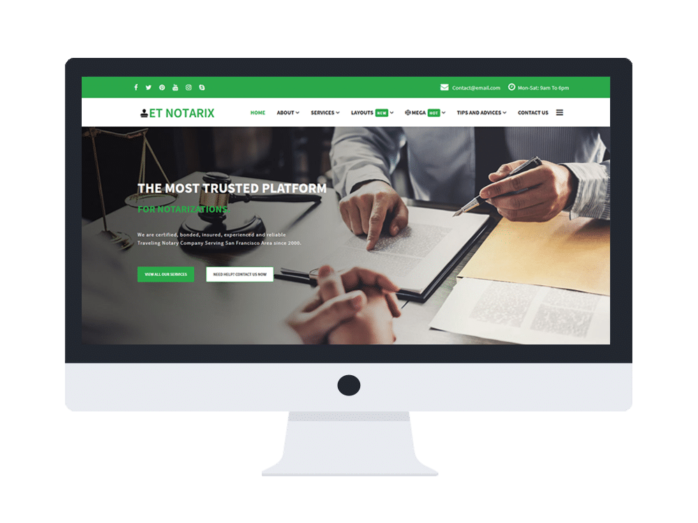 Notary Website Templates prntbl concejomunicipaldechinu gov co