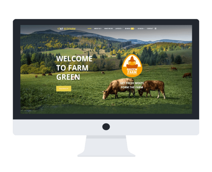 At Ecofarm - Free Farm Joomla Template